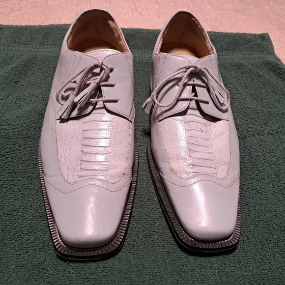 Giorgio Burtini Shoes | Giorgio Burtini Mens Leather Dress Shoes | Color: Gray | Size: 13 | Cynthbens's Closet